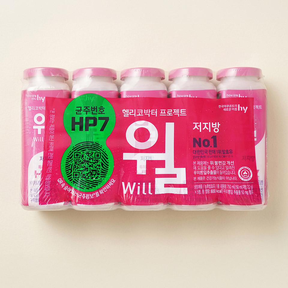 한국야쿠르트 헬리코박터 프로젝트 윌 저지방 - 메가마트몰
