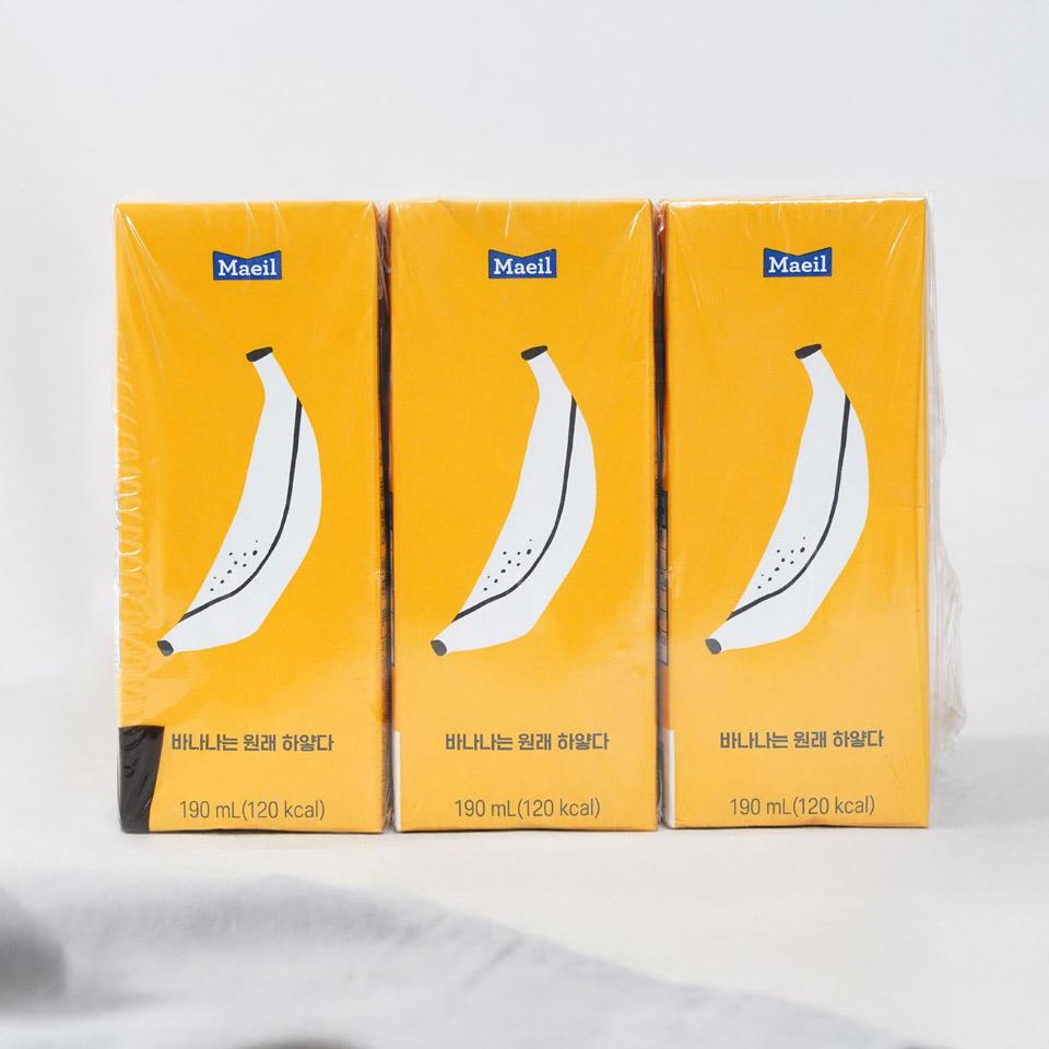 매일 바나나는 원래 하얗다 바나나우유