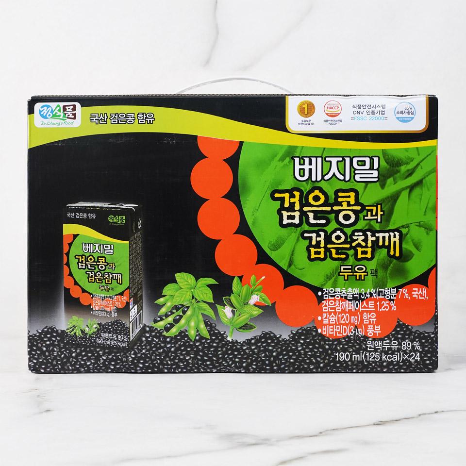 정식품 베지밀 검은콩과 검은참깨 두유(팩)