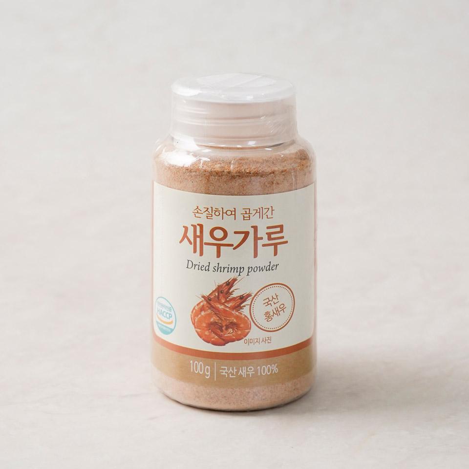 석하 손질하여 곱게 간 새우 가루