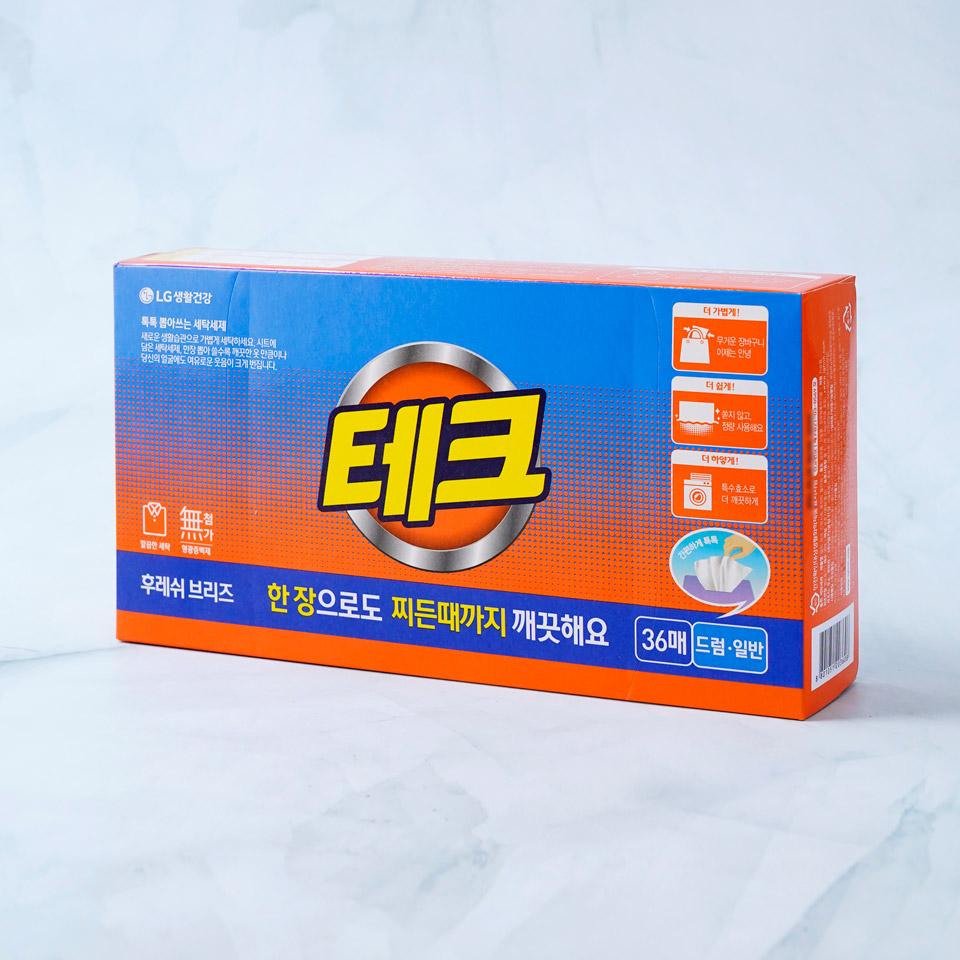 LG 테크 시트 후레쉬 브리즈 세탁세제 - 메가마트몰