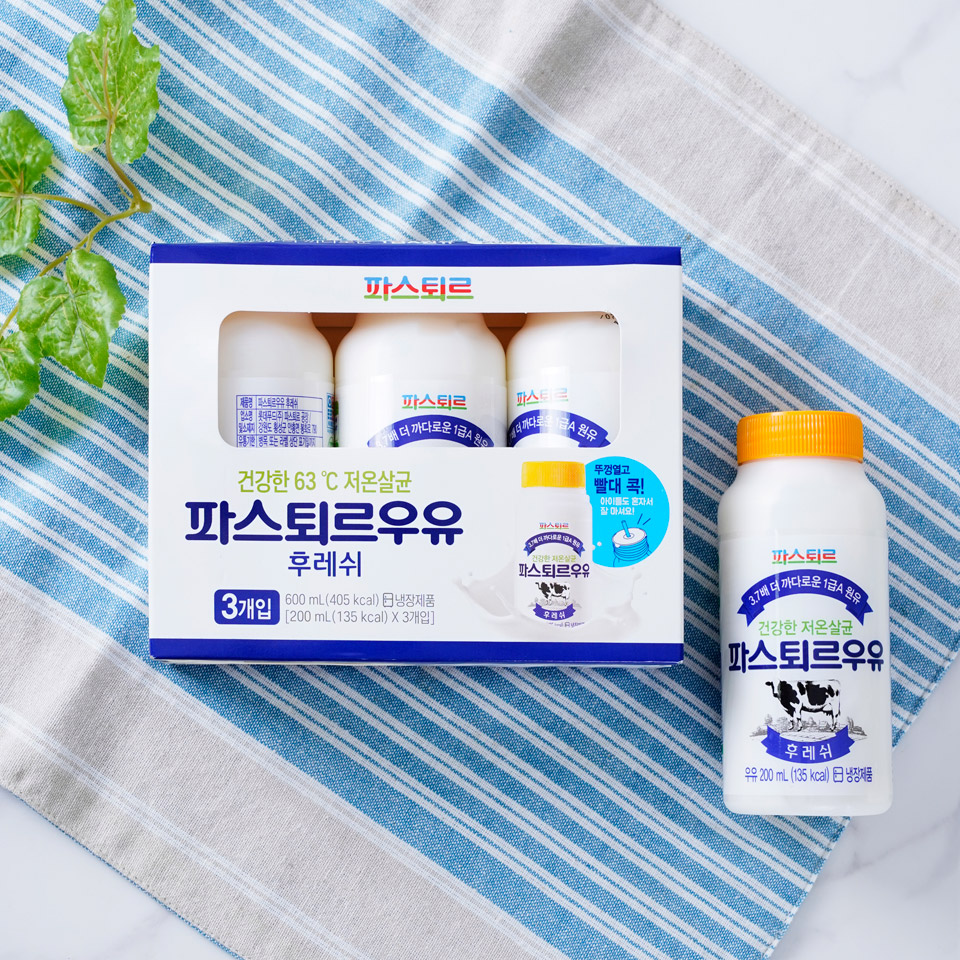 롯데웰푸드 파스퇴르 저온살균 우유