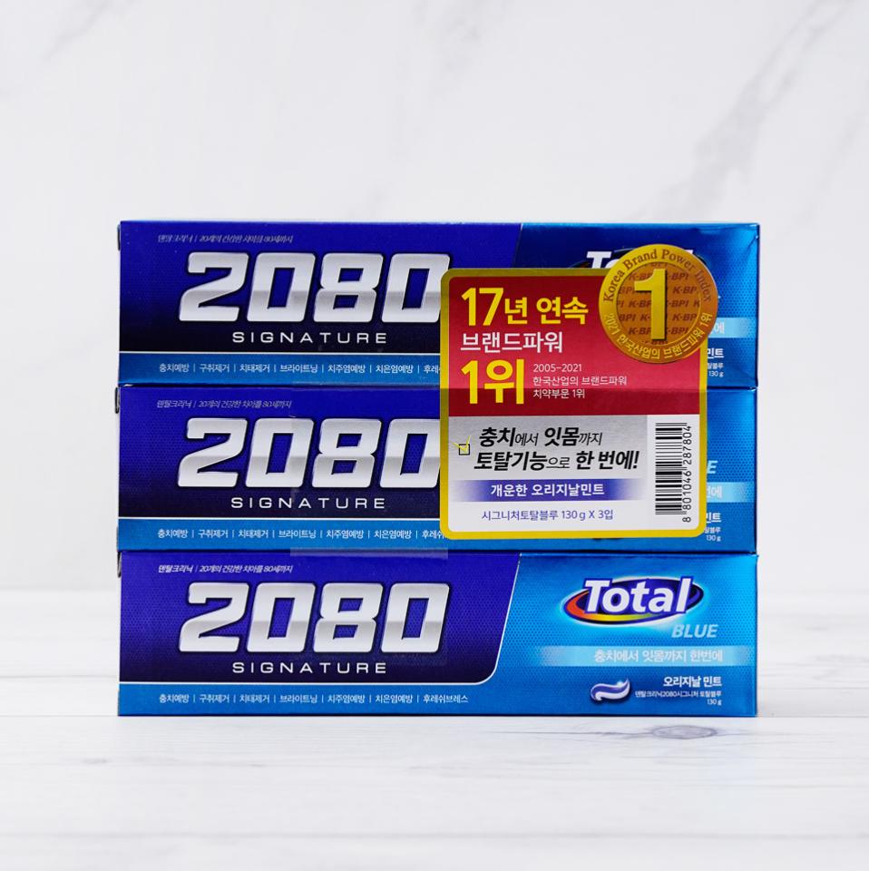 애경 2080 치약 시그니처 토탈블루