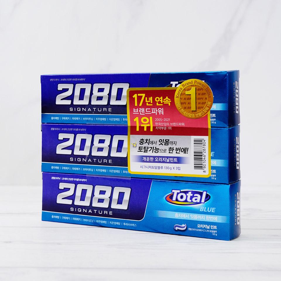 애경 2080 치약 시그니처 토탈블루