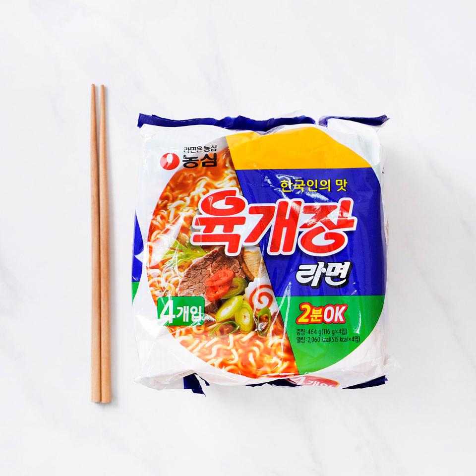 농심 육개장 라면 멀티팩