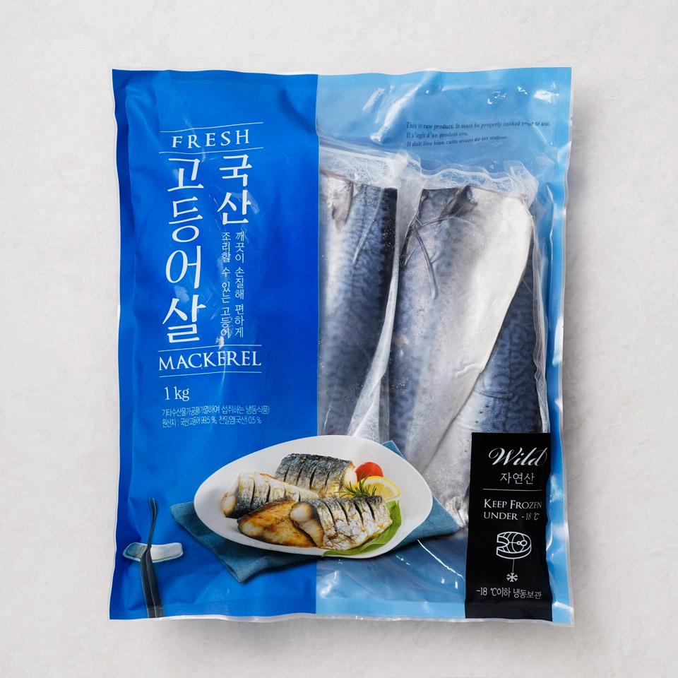 국산 고등어살(냉동)
