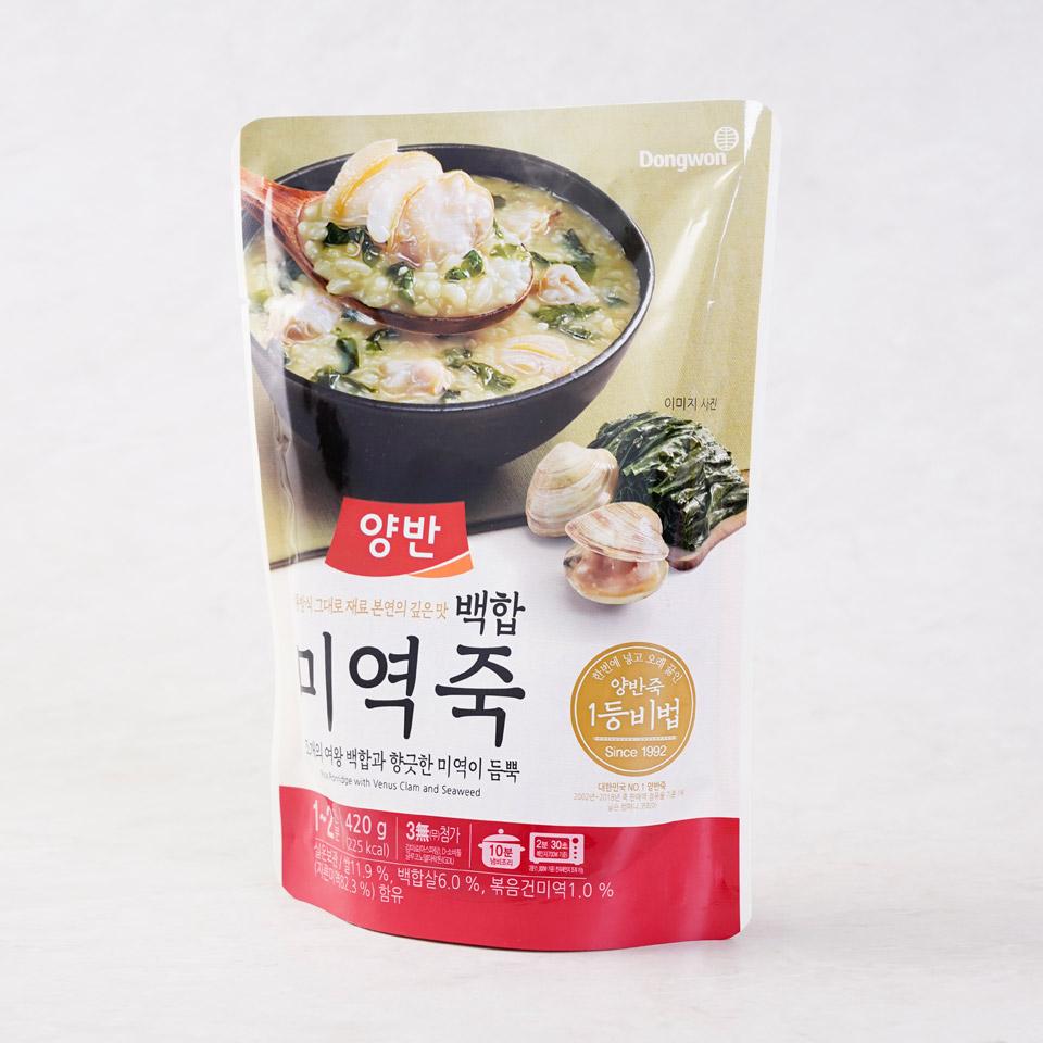 동원 양반 백합미역죽 - 메가마트몰