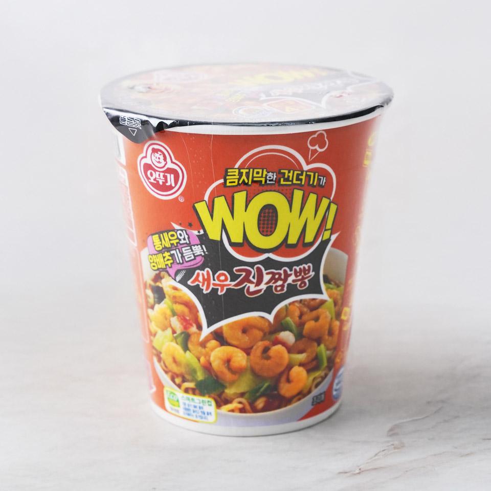 오뚜기 WOW새우 진짬뽕 컵라면 소컵 