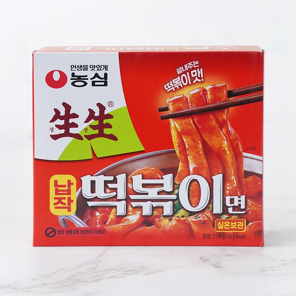농심 생생납작떡볶이면